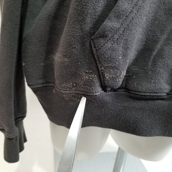 University of Iowa Grey Hoodie Sweatshirt Pull Over XL Embroidered Hawkeye Herky - Picture 8 of 10